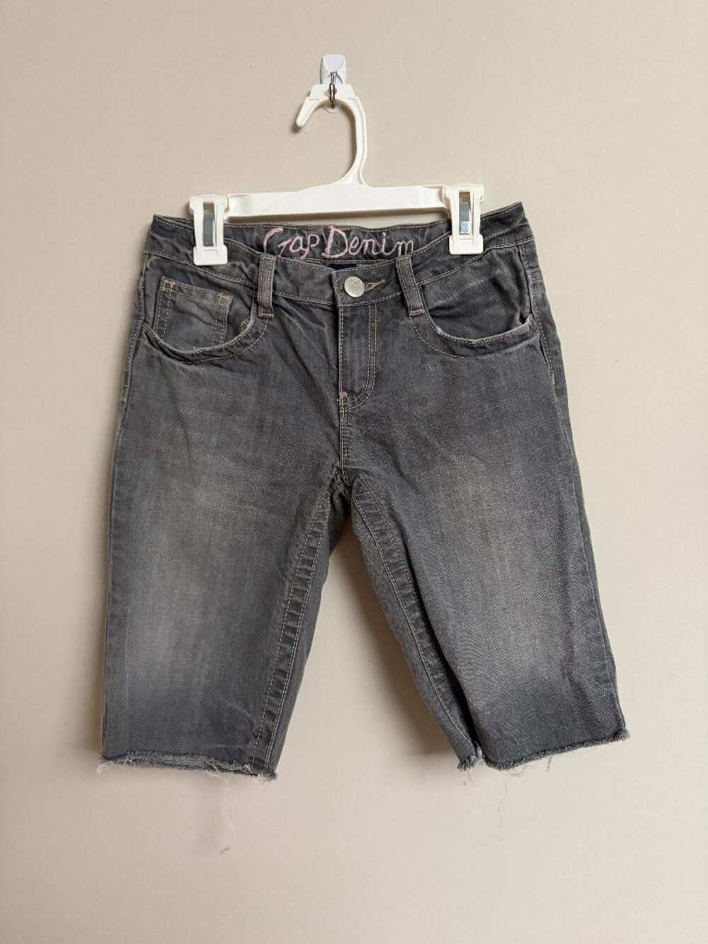Gap Kids Charcoal Knee-Length Denim Shorts